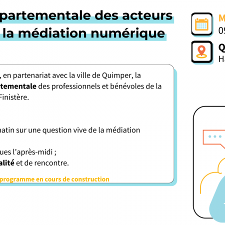 Rencontre départementale des professionnels et bénévoles de la médiation numérique du Finistère
